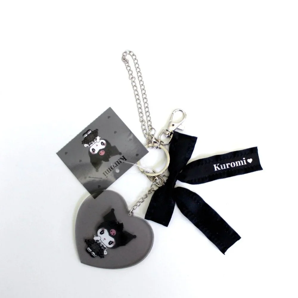 Sanrio Kuromi Acrylic Heart Bow Bag Charm Secret Melokuro